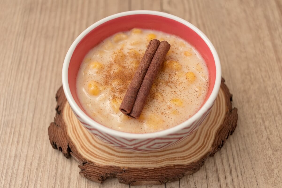 Canjica com leite de coco